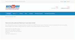 Desktop Screenshot of beckmann-sew.com