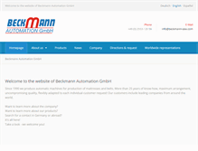 Tablet Screenshot of beckmann-sew.com